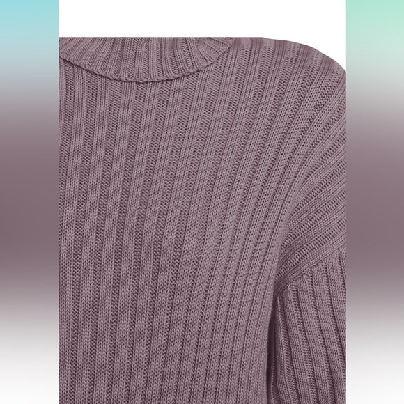 Women Turtleneck LongSleeve Oversized Sweater Dress - Picture 5 of 5